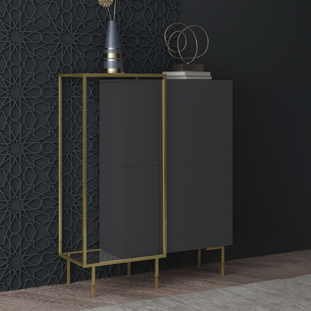 Credenza bufetera con estructura (azul)