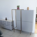 Credenza bufetera con estructura gris
