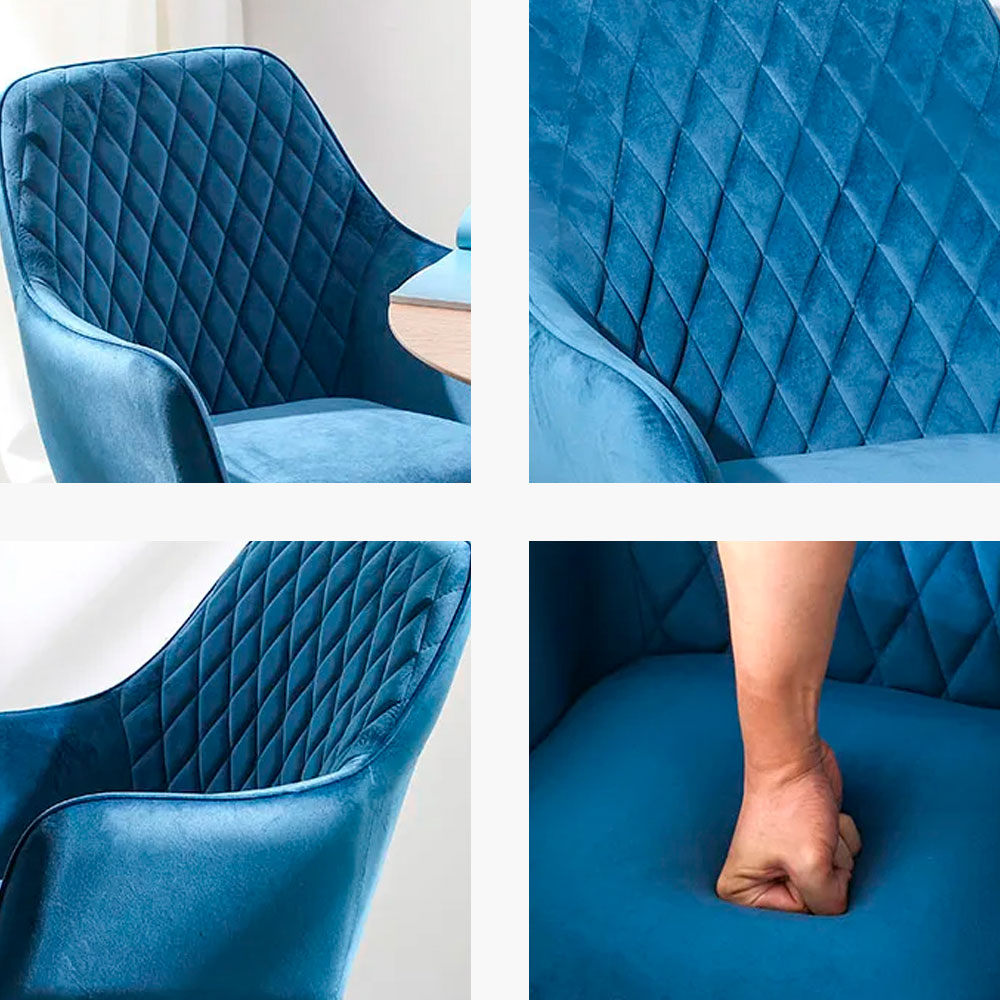 2 Sillas de comedor Tokio Azul