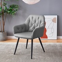 2 Sillas de comedor Valencia Gris