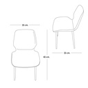 4 Sillas de comedor berlin Gris