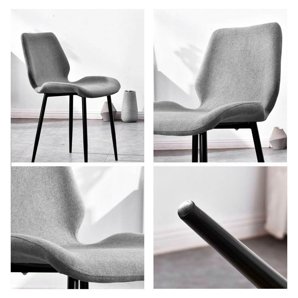 4 Sillas de comedor berlin Gris