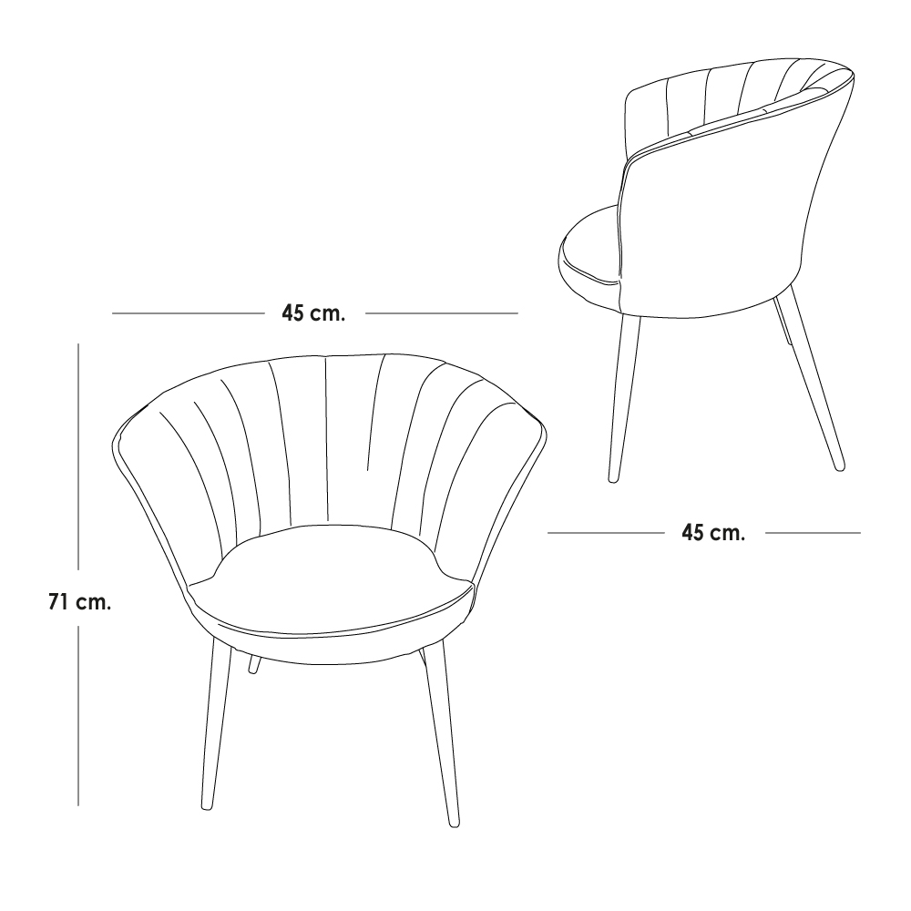 Silla de comedor  Verona/gris