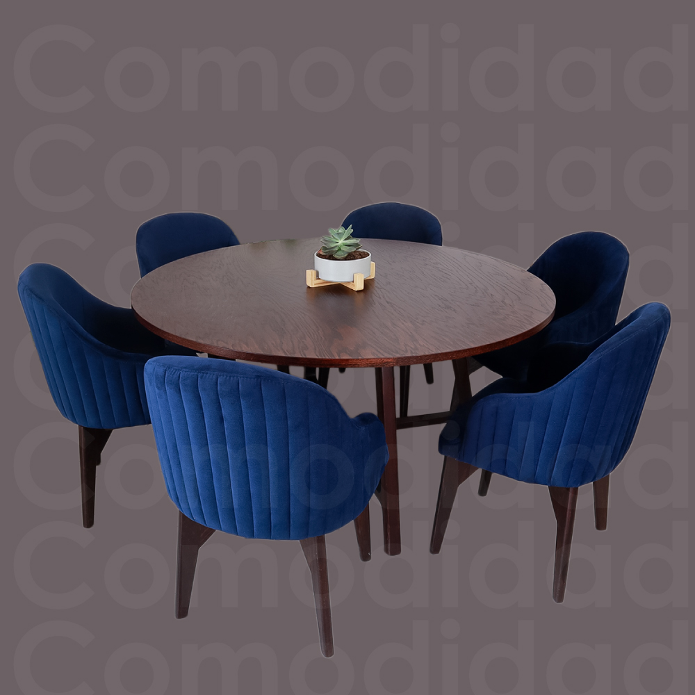 Silla de comedor London (Azul marino)