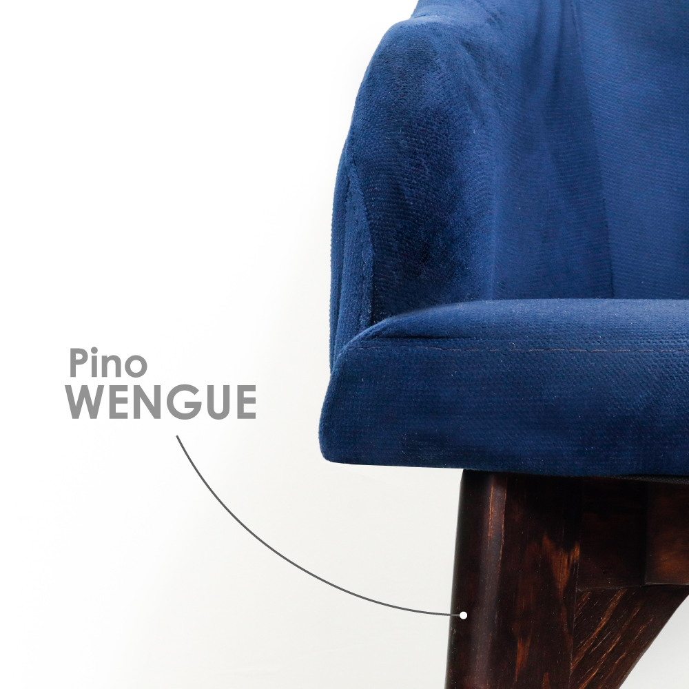 Silla de comedor London (Azul marino)