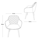 Silla de comedor Tokio/Azul