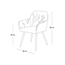 Silla de comedor Valencia/Gris
