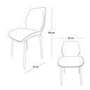Silla de comedor berlin/Azul