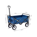 Carrito multifuncional plegable Azul