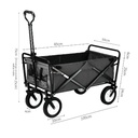 Carrito multifuncional plegable Negro