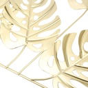 Cuadro Decorativo 47cm x 47cm Moderno de Metal Color Dorado