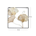 Cuadro decorativo 47cm x 47cm  de Metal Moderno Color Negro