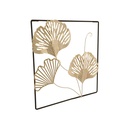 Cuadro decorativo 47cm x 47cm  de Metal Moderno Color Negro
