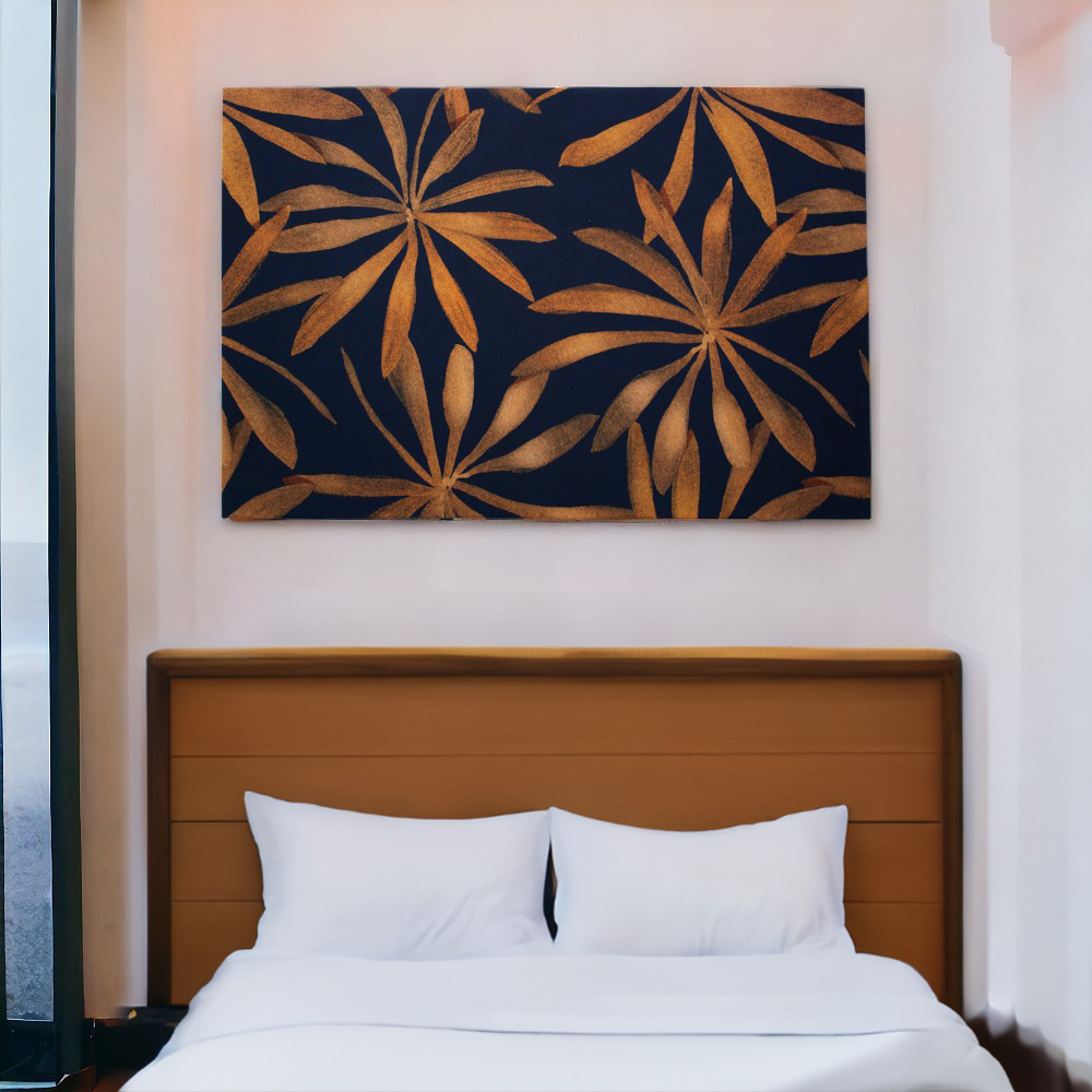 Cuadro decorativo 80x120 CDT-Hojas1