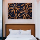 Cuadro decorativo 80x120 CDT-Hojas1