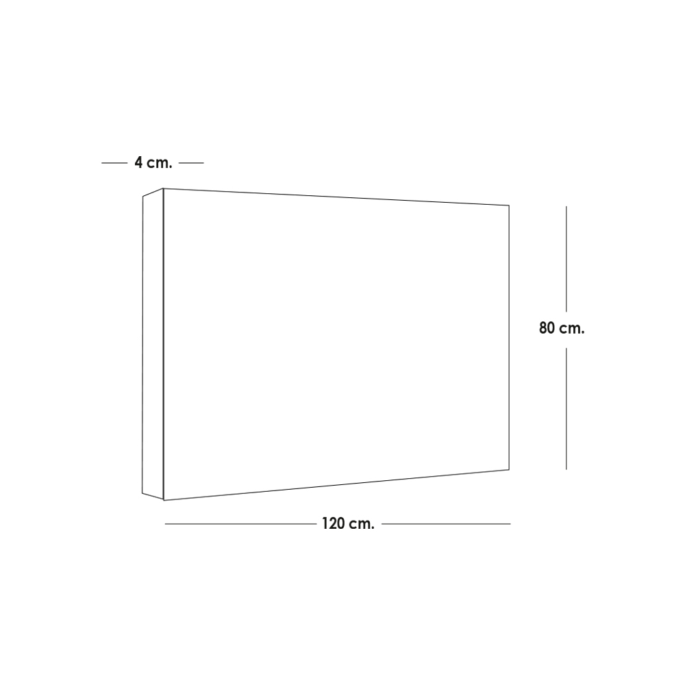 Cuadro decorativo 80x120 CDT-Hojas3