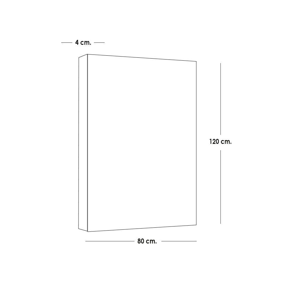 Cuadro decorativo 80x120 CDT-mujer1