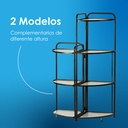 Estante esquinero plegable 3 niveles