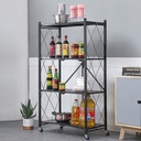 Estante rack plegable con 4 niveles