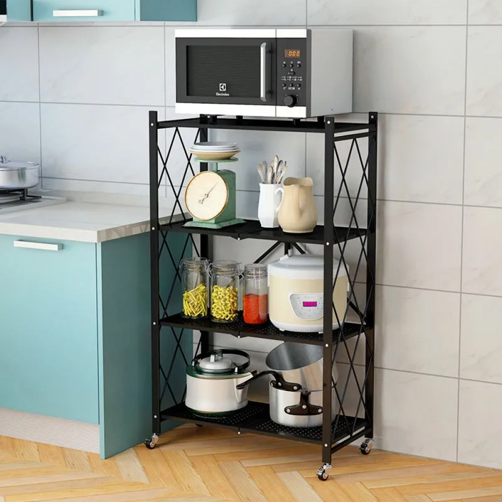 Estante rack plegable con 4 niveles
