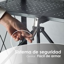 Estante rack plegable con 4 niveles