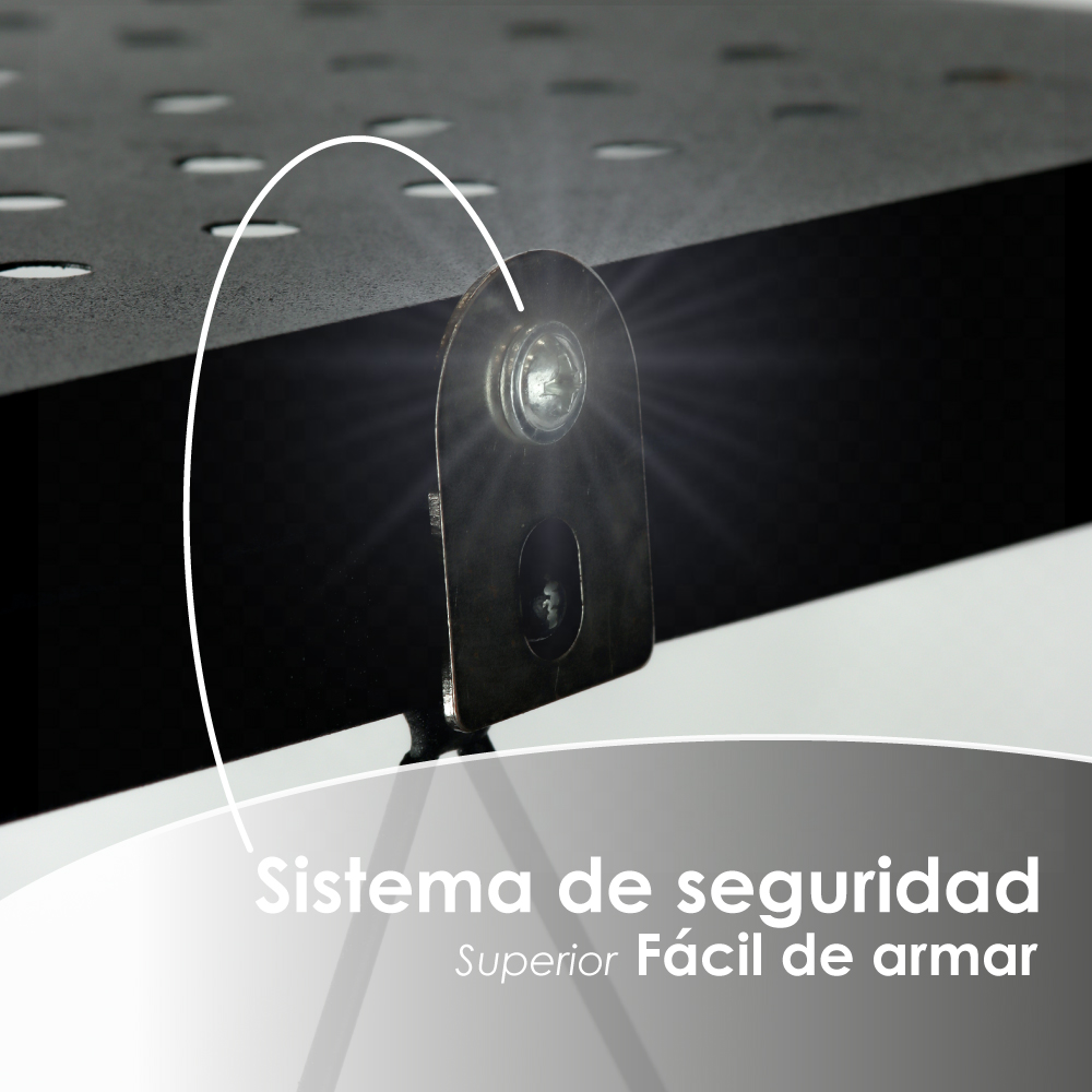 Estante rack plegable con 4 niveles