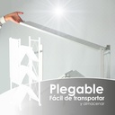 Estante rack plegable con 4 niveles blanco