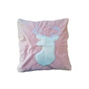 Funda para cojín 45cm Alce rosa