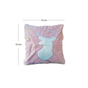 Funda para cojín 45cm Alce rosa