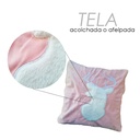 Funda para cojín 45cm Alce rosa