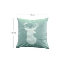 Paquete de 4 Fundas para cojín Decorativas 43x42cm ilios innova Alce Azul
