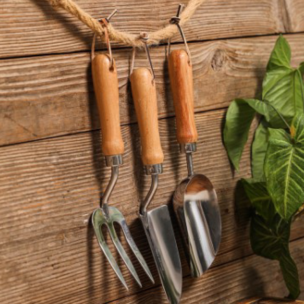 Herramientas de jardinería madera TS001D