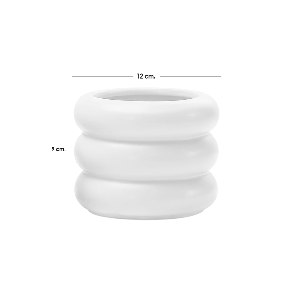 Maceta Circular T11-Bla Color Blanco