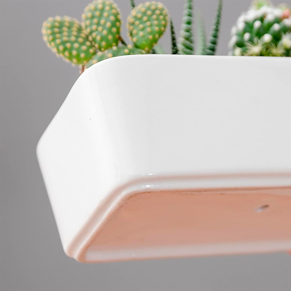 Maceta de Cerámica Ilios Innova Rectangular Blanco