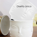 Maceta de rostro DH003  Blanco