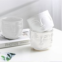 Maceta de rostro DH003  Blanco