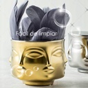 Maceta de rostro DH003  Dorado