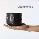Maceta de rostro DH003  Negro