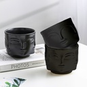 Maceta de rostro DH003  Negro
