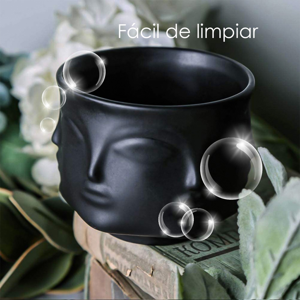 Maceta de rostro DH003  Negro