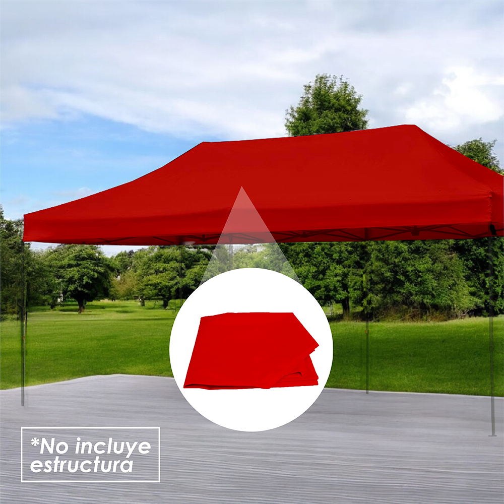 Lona 3x6 600D  Rojo
