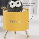 Macetero con soporte JY1105 chico  Amarillo