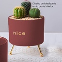 Macetero con soporte JY1105 chico  Rojo