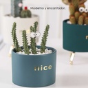 Macetero con soporte JY1105 chico  Verde