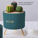 Macetero con soporte JY1105 chico  Verde