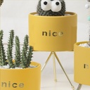 Macetero con soporte JY1105 grande  Amarillo