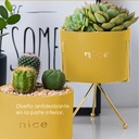 Macetero con soporte JY1105 grande  Amarillo