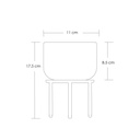 Macetero con soporte JY1105 grande  Blanco