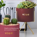 Macetero con soporte JY1105 grande  Rojo