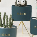 Macetero con soporte JY1105 grande  Verde